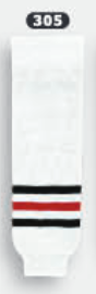 Athletic Knit (AK) HS630-305 Red Deer Rebels White Knit Ice Hockey Socks - PSH Sports