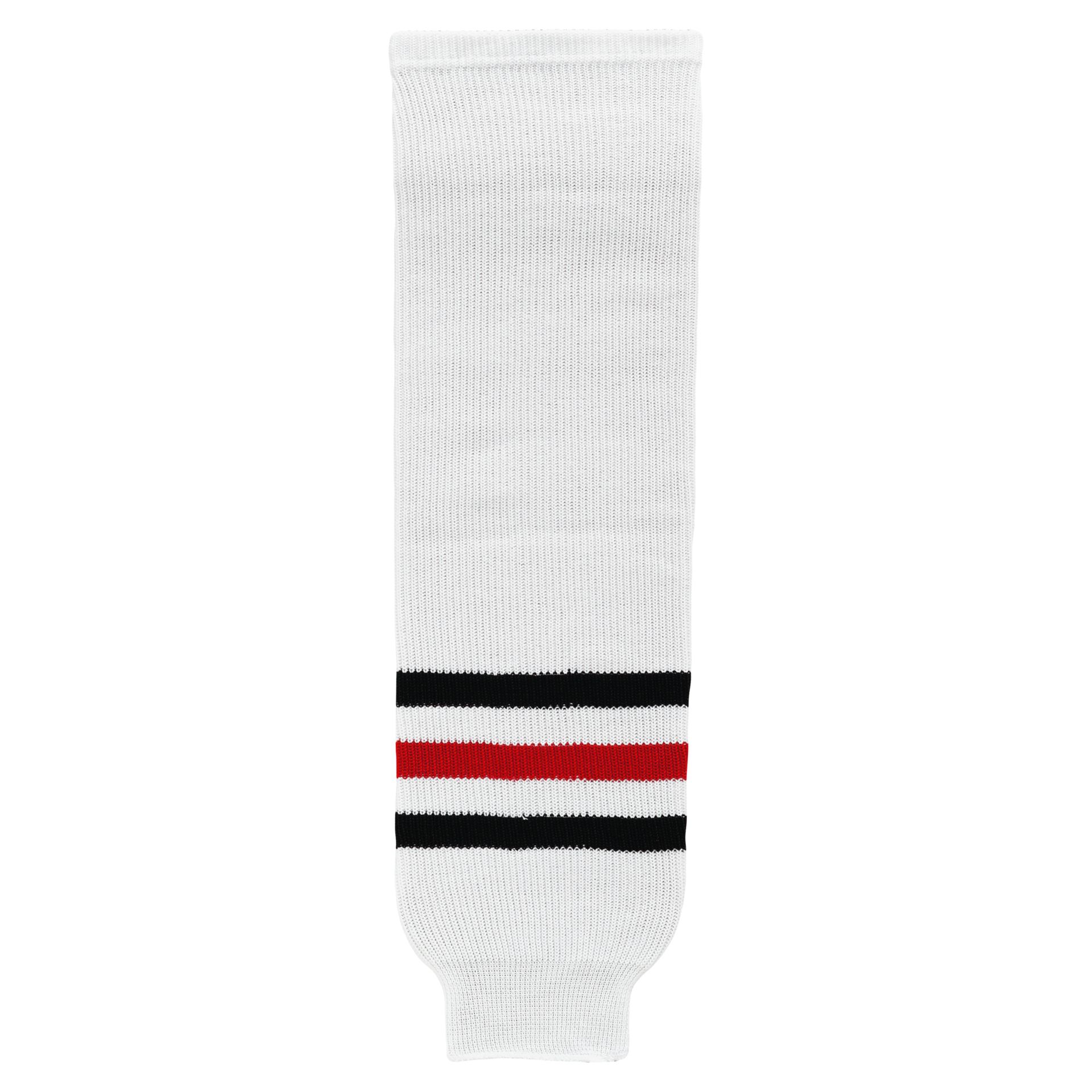 Athletic Knit (AK) HS630-305 Red Deer Rebels White Knit Ice Hockey Socks - PSH Sports