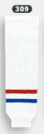 Athletic Knit (AK) HS630-309 Spokane Chiefs White Knit Ice Hockey Socks - PSH Sports