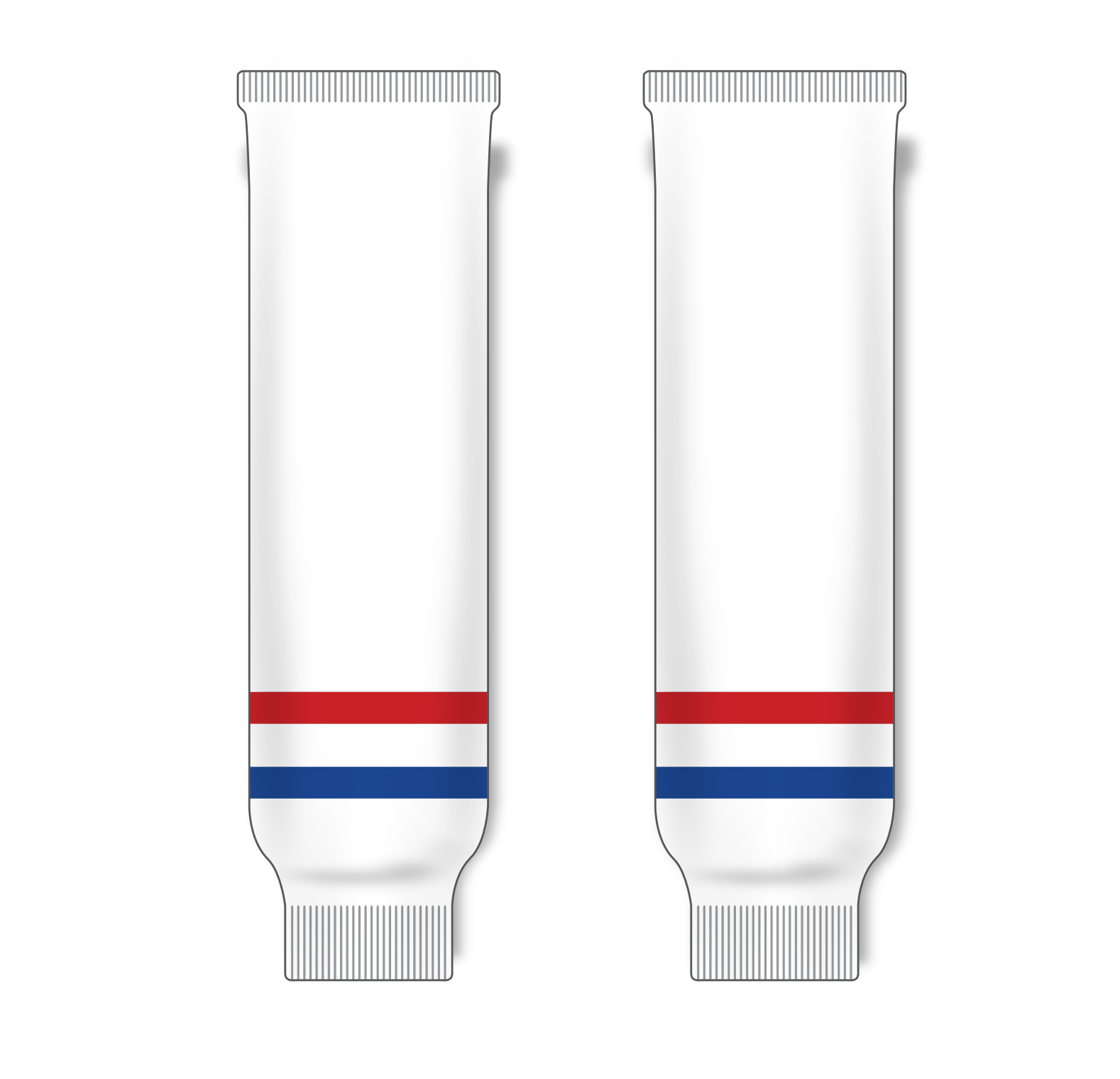 Athletic Knit (AK) HS630 Montreal Canadiens White Knit Ice Hockey Socks - PSH Sports
