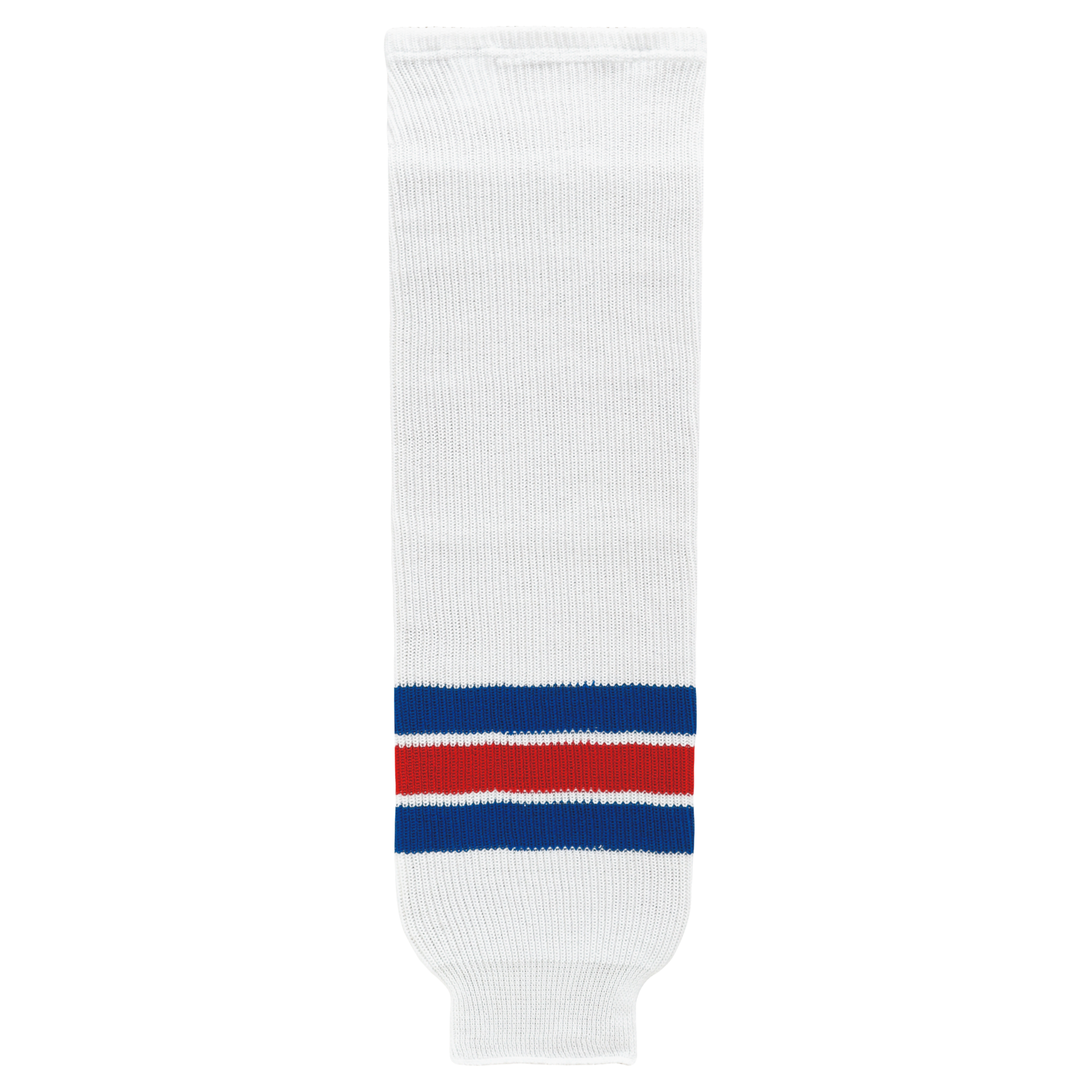 Athletic Knit (AK) HS630-313 Kitchener Rangers White Knit Ice Hockey Socks - PSH Sports