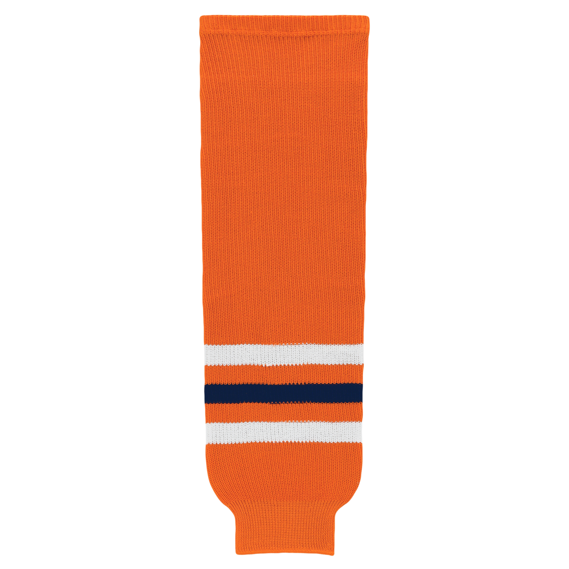 Athletic Knit (AK) HS630-369 2017 Edmonton Oilers Orange Knit Ice Hockey Socks - PSH Sports