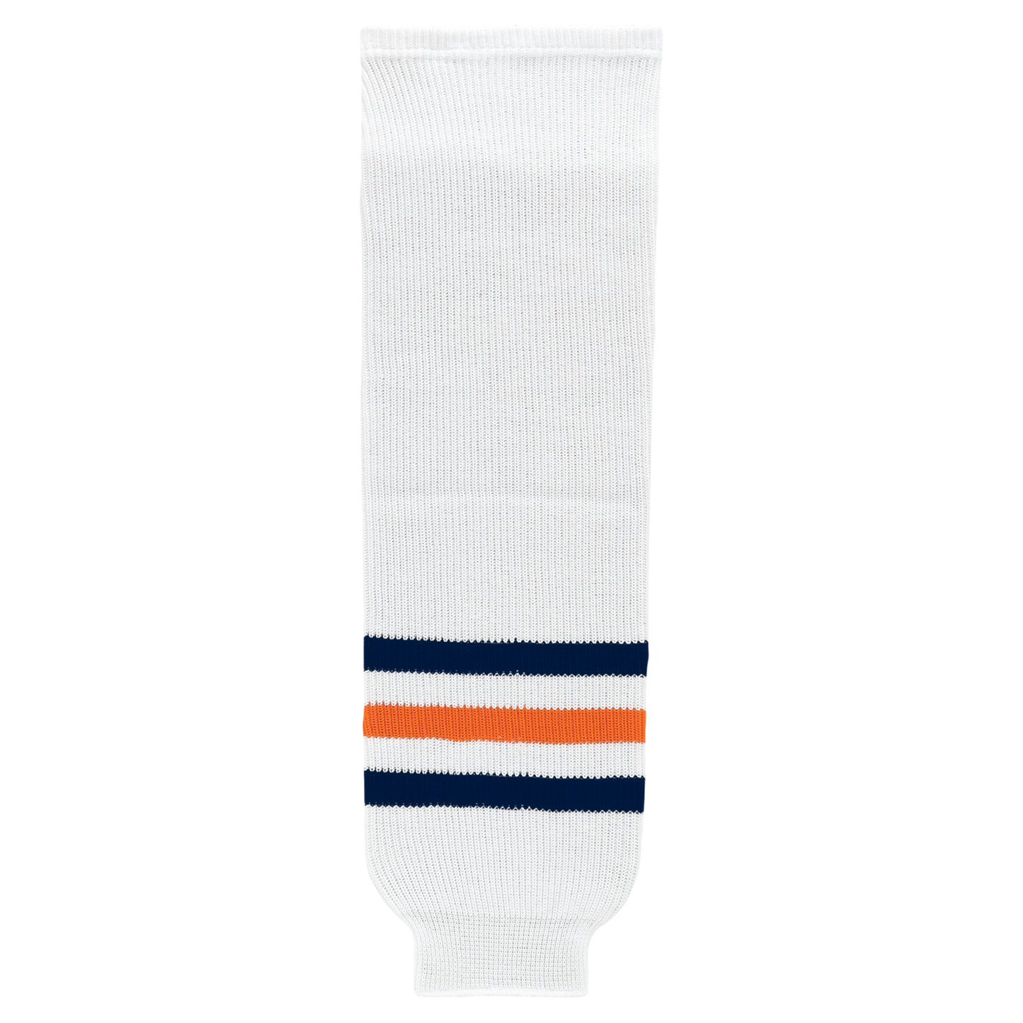 Athletic Knit (AK) HS630-371 2017 Edmonton Oilers White Knit Ice Hockey Socks - PSH Sports