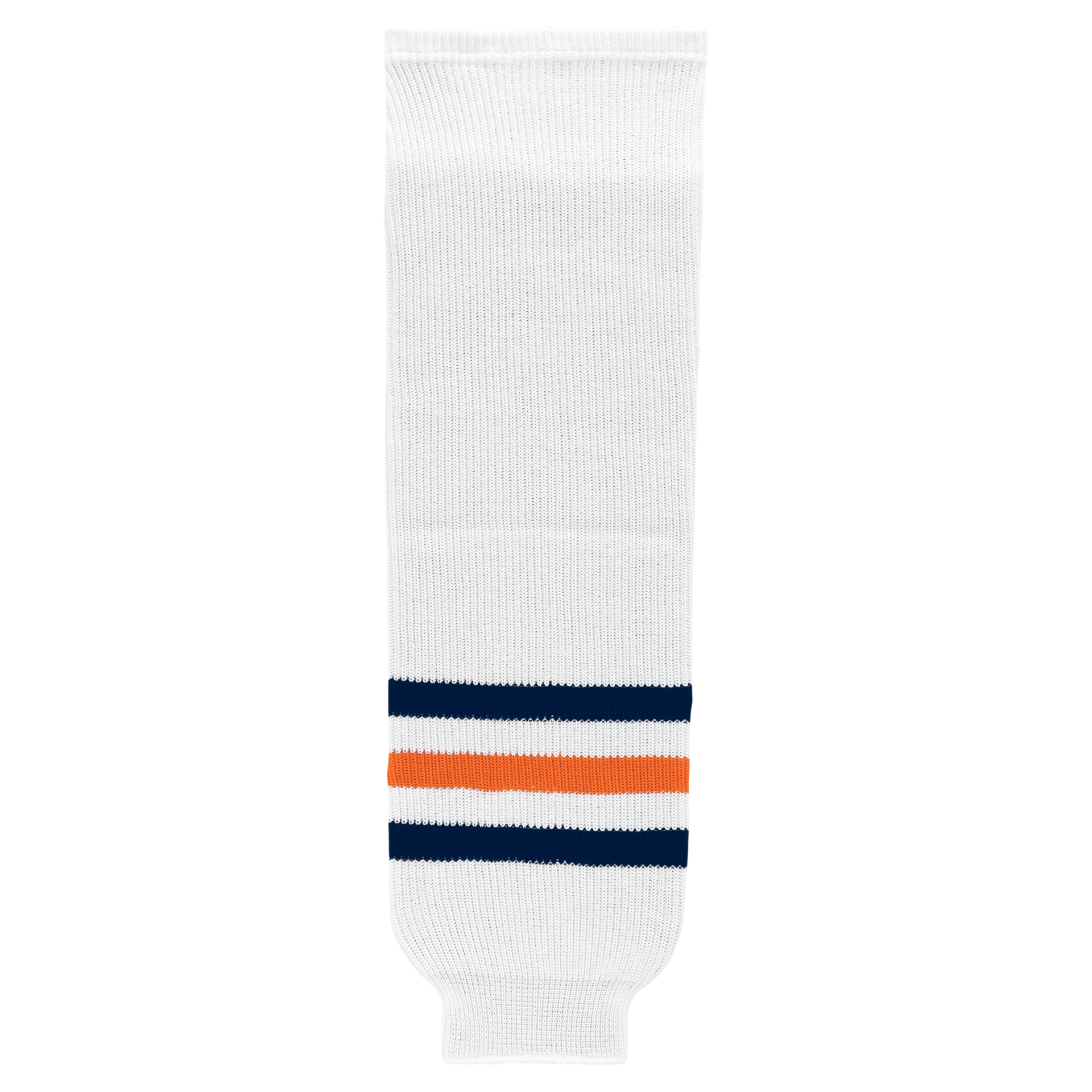 Athletic Knit (AK) HS630-371 2017 Edmonton Oilers White Knit Ice Hockey Socks - PSH Sports