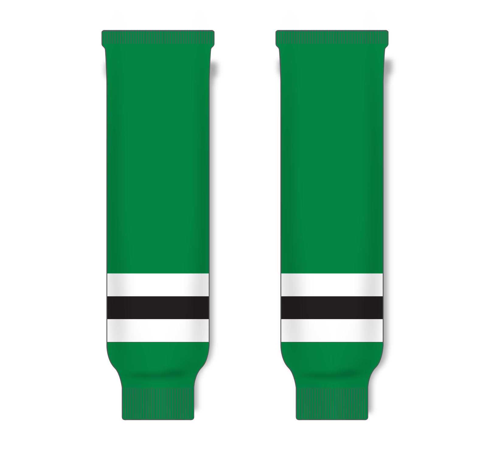 Athletic Knit (AK) HS630 2013 Dallas Stars Kelly Green Knit Ice Hockey Socks - PSH Sports