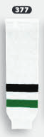 Athletic Knit (AK) HS630-377 2013 Dallas Stars White Knit Ice Hockey Socks - PSH Sports