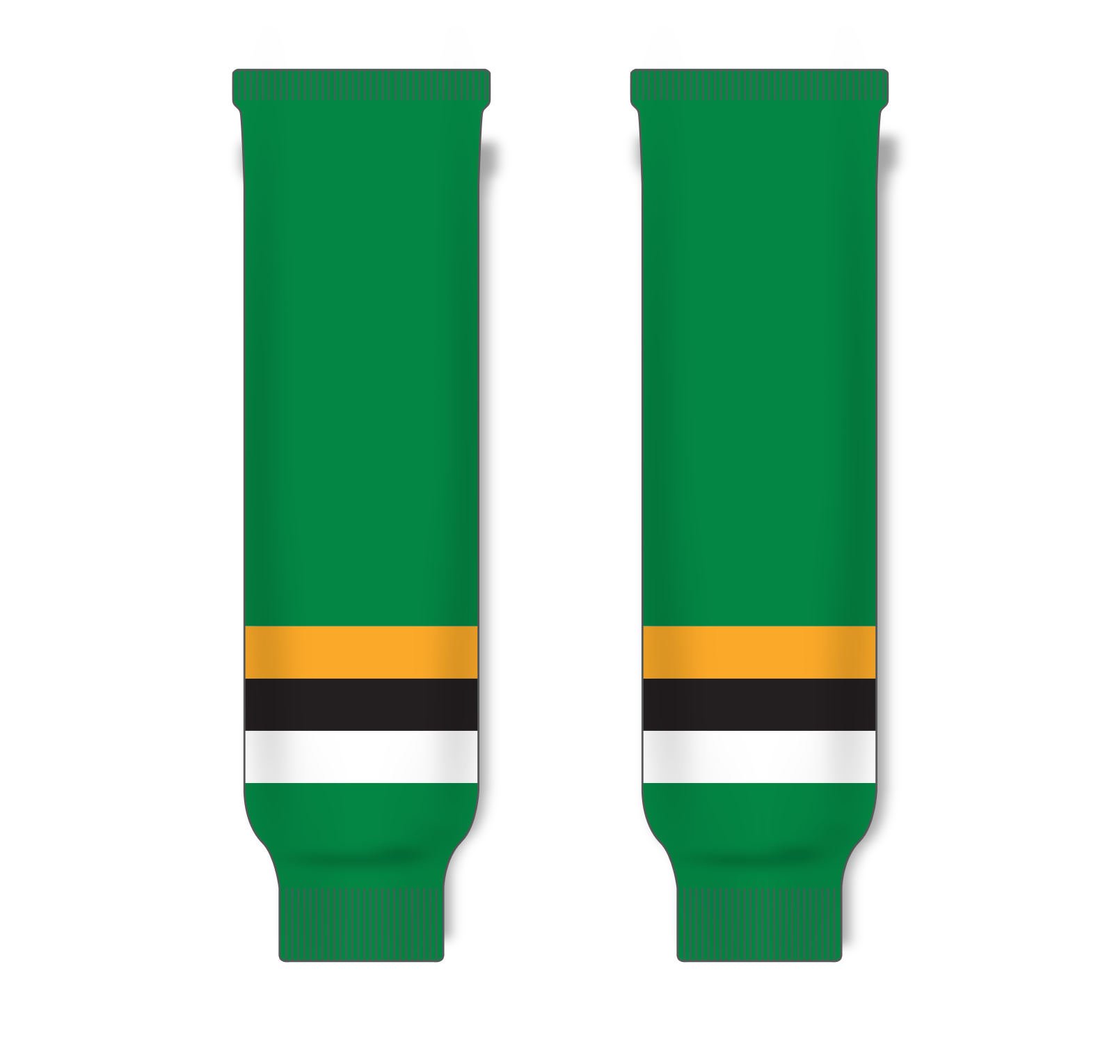 Athletic Knit (AK) HS630 Minnesota North Stars Kelly Green with Black Stripe Ice Hockey Socks - PSH Sports