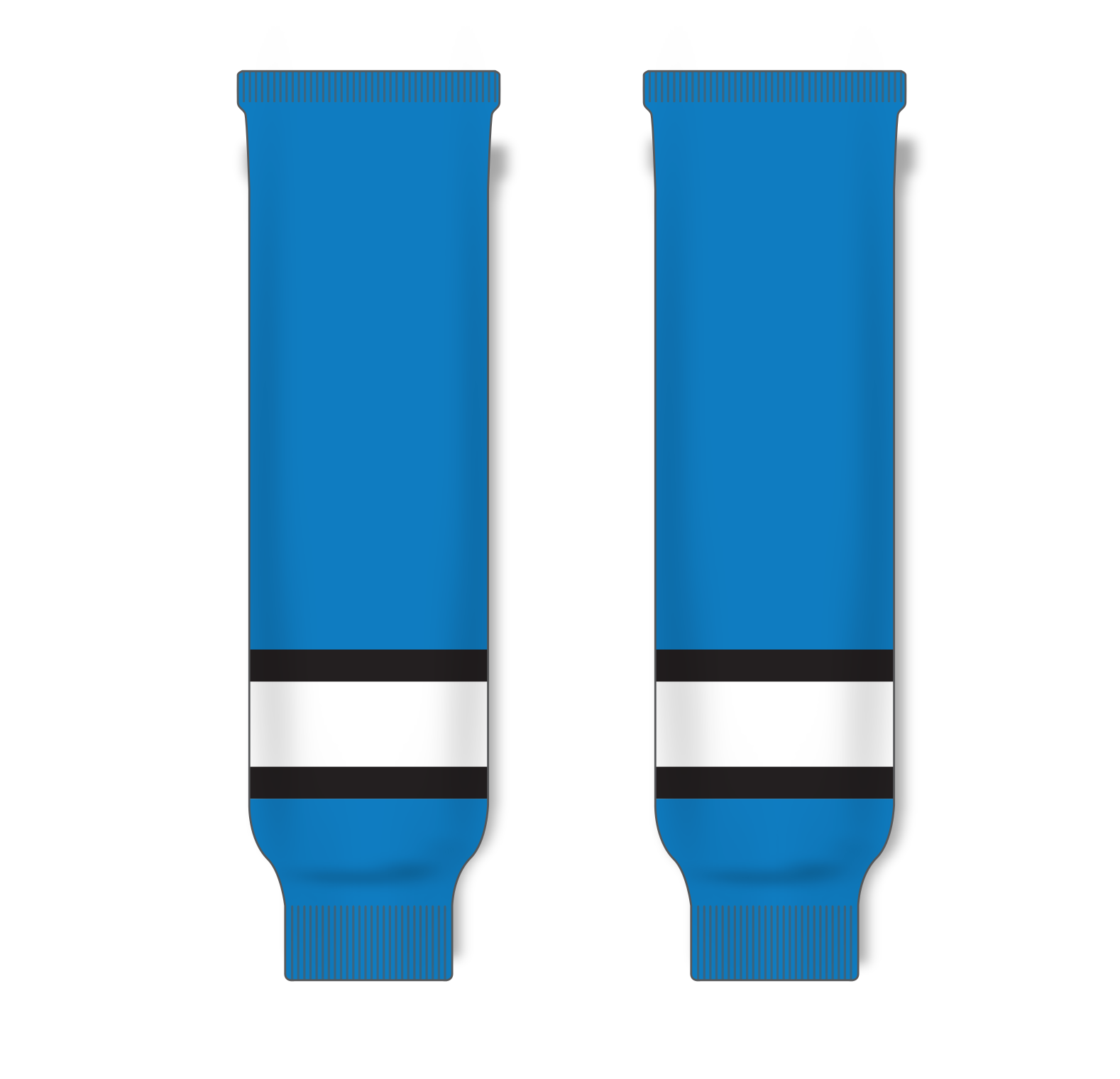 Athletic Knit (AK) HS630 Pro Blue/Black/White Ice Hockey Socks - PSH Sports