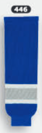 Athletic Knit (AK) HS630-446 Royal Blue/Grey/White Knit Ice Hockey Socks - PSH Sports