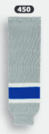 Athletic Knit (AK) HS630-450 Grey/Royal Blue/White Knit Ice Hockey Socks - PSH Sports