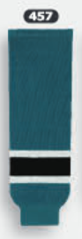 Athletic Knit (AK) HS630-457 Pacific Teal/White/Black Knit Ice Hockey Socks - PSH Sports