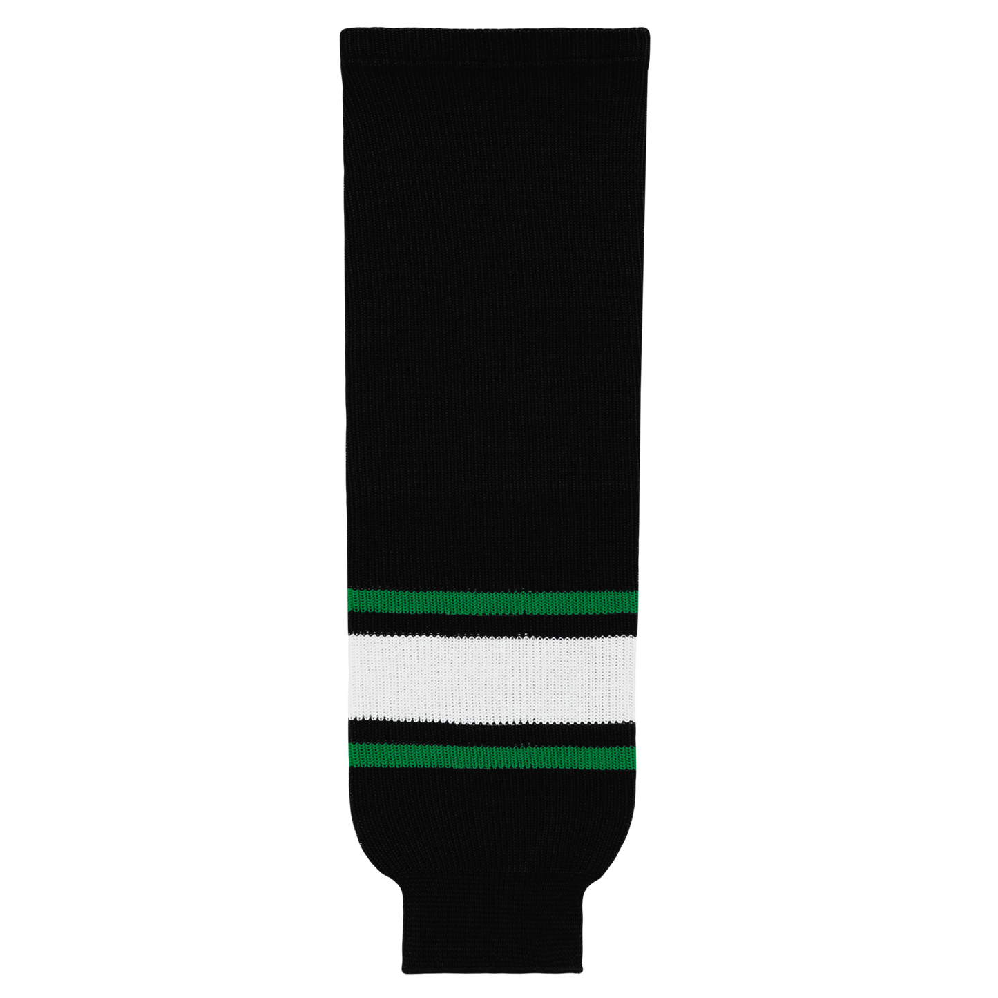 Athletic Knit (AK) HS630-506 Dallas Stars Black Knit Ice Hockey Socks - PSH Sports