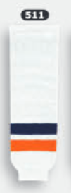 Athletic Knit (AK) HS630-511 New York Islanders White Knit Ice Hockey Socks - PSH Sports