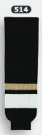 Athletic Knit (AK) HS630-514 New Pittsburgh Penguins Third Black Knit Ice Hockey Socks - PSH Sports
