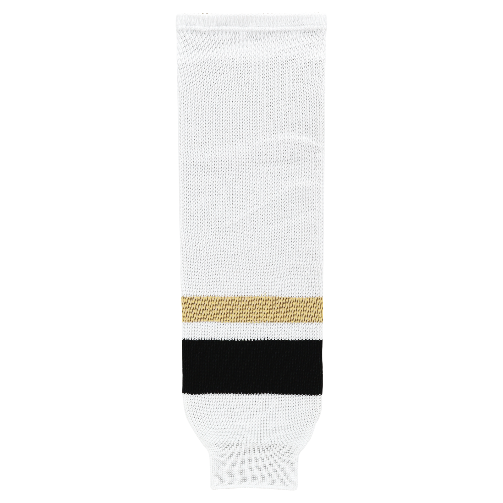 Athletic Knit (AK) HS630-515 New Pittsburgh Penguins Third White Knit Ice Hockey Socks - PSH Sports