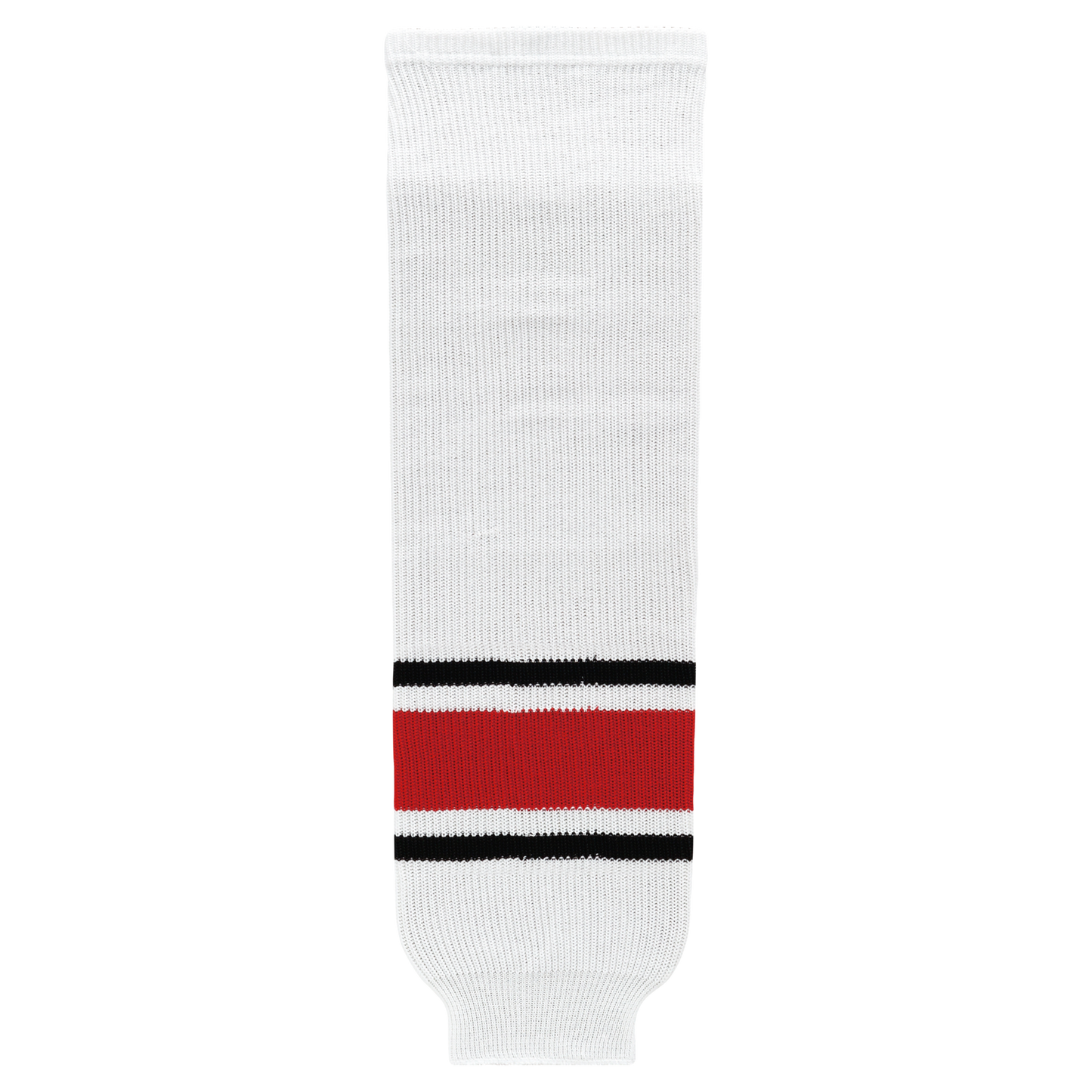 Athletic Knit (AK) HS630-528 2013 Carolina Hurricanes White Knit Ice Hockey Socks - PSH Sports