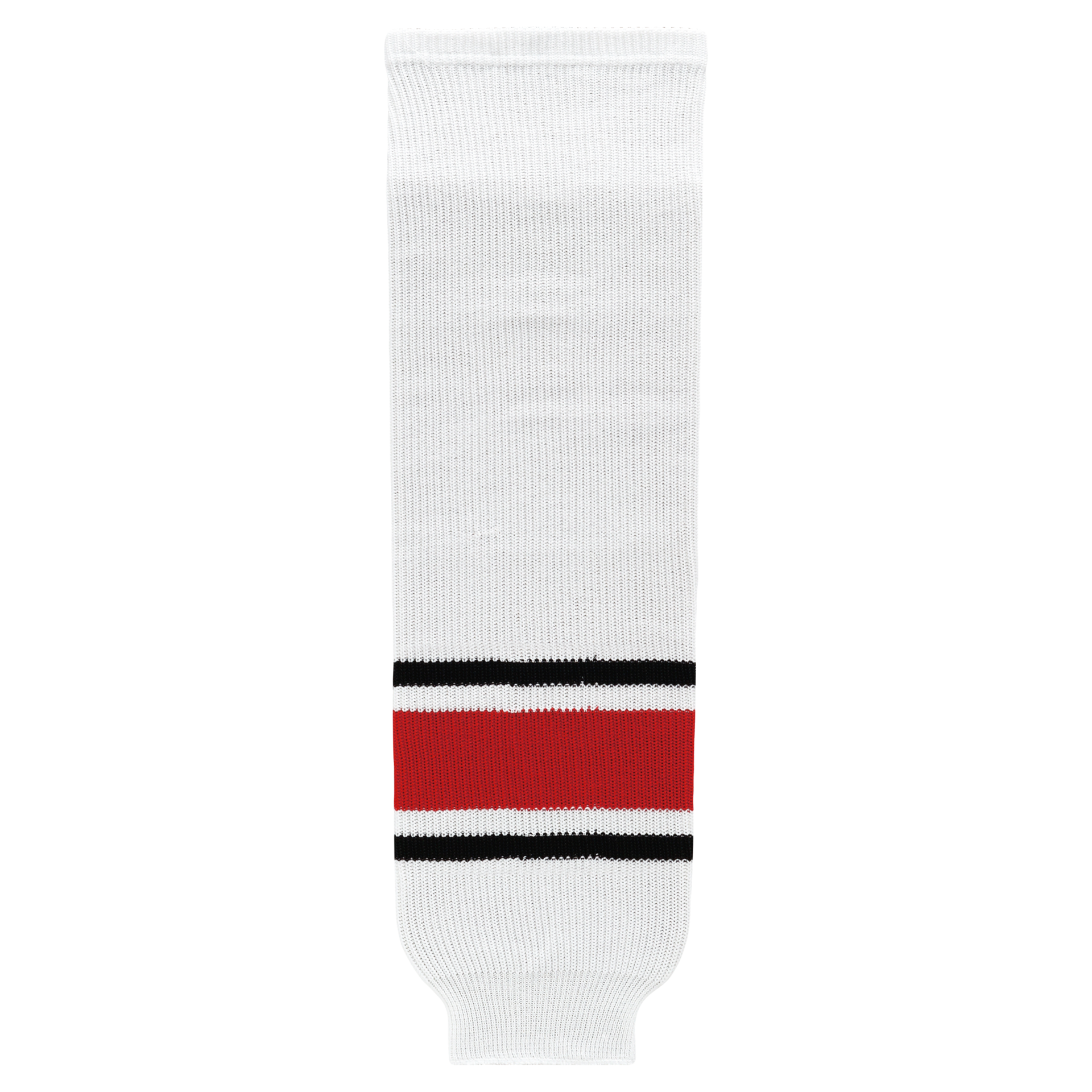 Athletic Knit (AK) HS630-528 2013 Carolina Hurricanes White Knit Ice Hockey Socks - PSH Sports