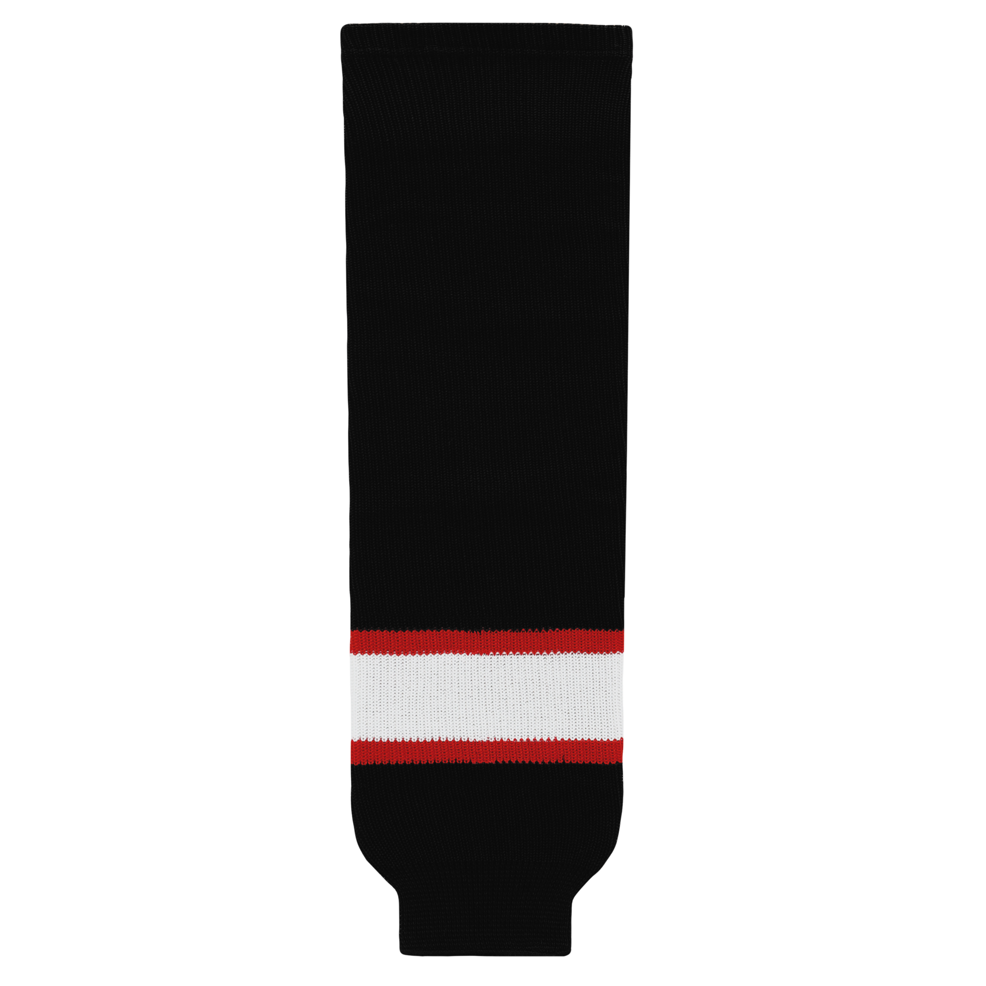 Athletic Knit (AK) HS630-536 Ottawa Senators Black with White Stripe Knit Ice Hockey Socks - PSH Sports