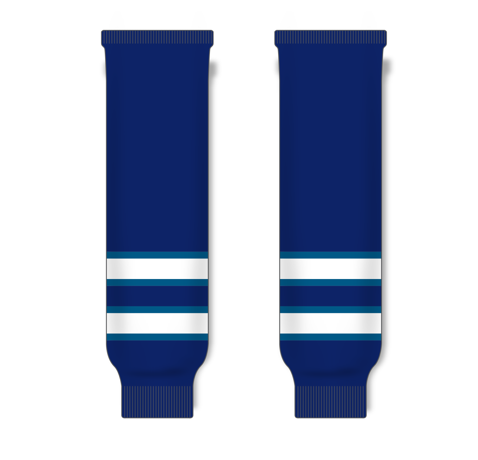 Athletic Knit (AK) HS630 2011 Winnipeg Jets Navy Ice Hockey Socks - PSH Sports