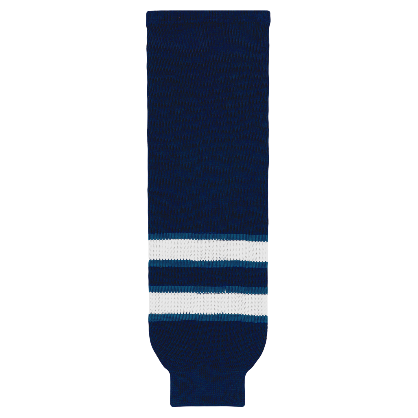 Athletic Knit (AK) HS630-595 2011 Winnipeg Jets Navy Knit Ice Hockey Socks - PSH Sports