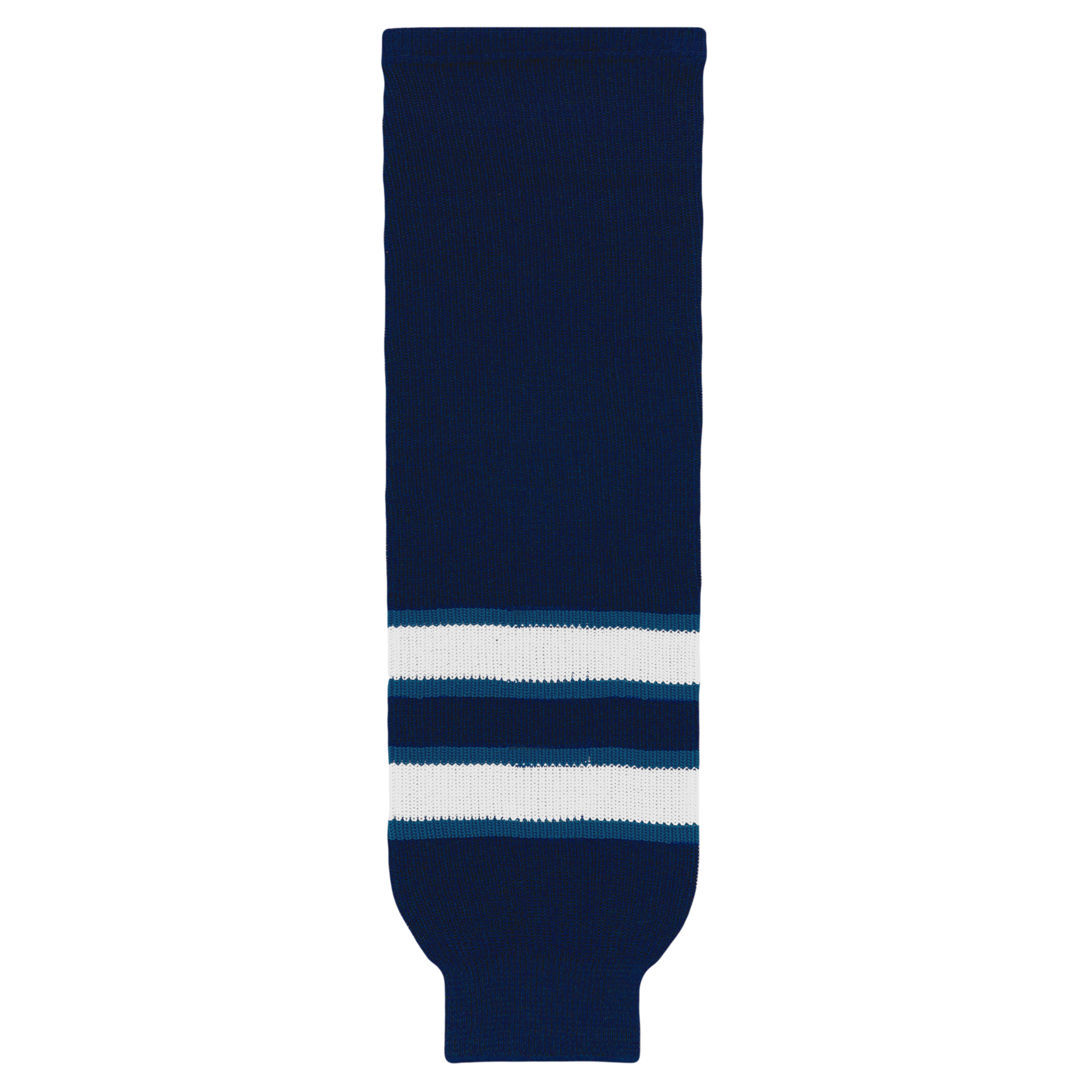 Athletic Knit (AK) HS630-595 2011 Winnipeg Jets Navy Knit Ice Hockey Socks - PSH Sports