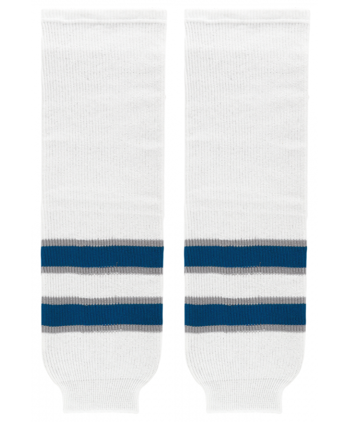 Athletic Knit (AK) HS630-596 2011 Winnipeg Jets White Knit Ice Hockey Socks - PSH Sports