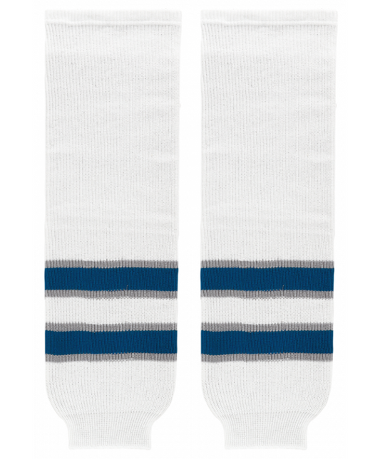 Athletic Knit (AK) HS630-596 2011 Winnipeg Jets White Knit Ice Hockey Socks - PSH Sports