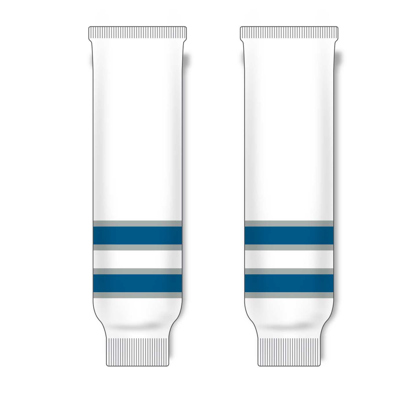 Athletic Knit (AK) HS630 2011 Winnipeg Jets White Ice Hockey Socks - PSH Sports