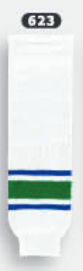 Athletic Knit (AK) HS630-623 Vancouver Canucks White Knit Ice Hockey Socks - PSH Sports