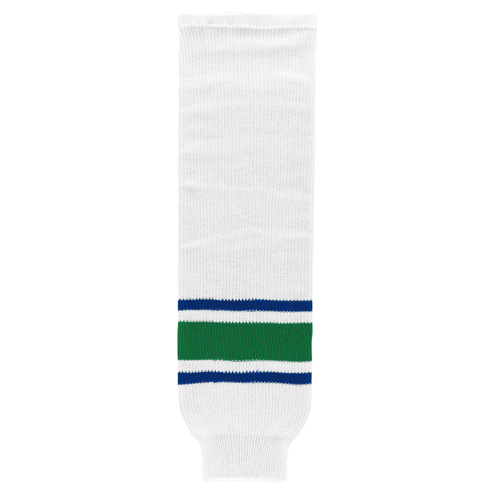 Athletic Knit (AK) HS630-623 Vancouver Canucks White Knit Ice Hockey Socks - PSH Sports