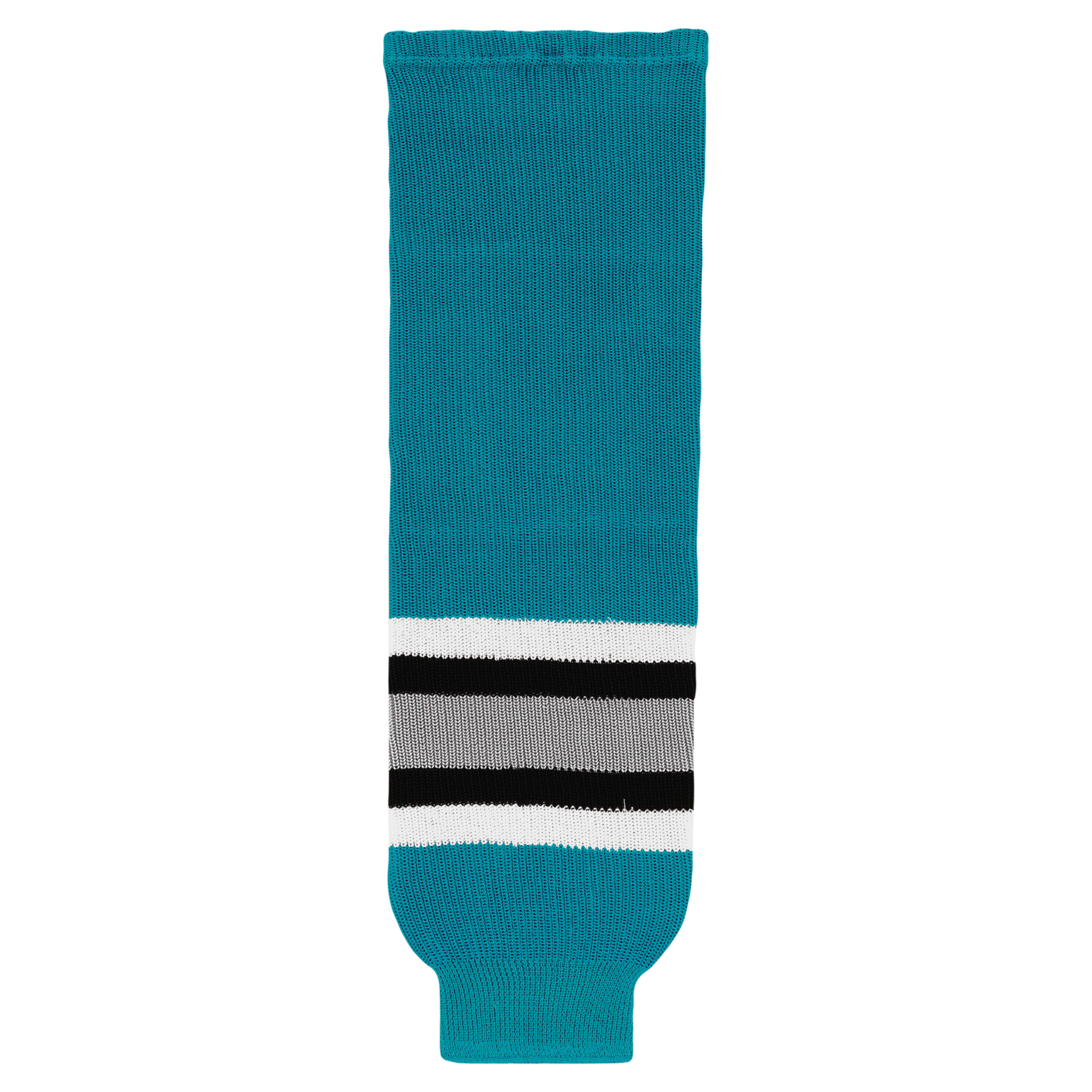 Athletic Knit (AK) HS630-636 San Jose Sharks Teal Knit Ice Hockey Socks - PSH Sports