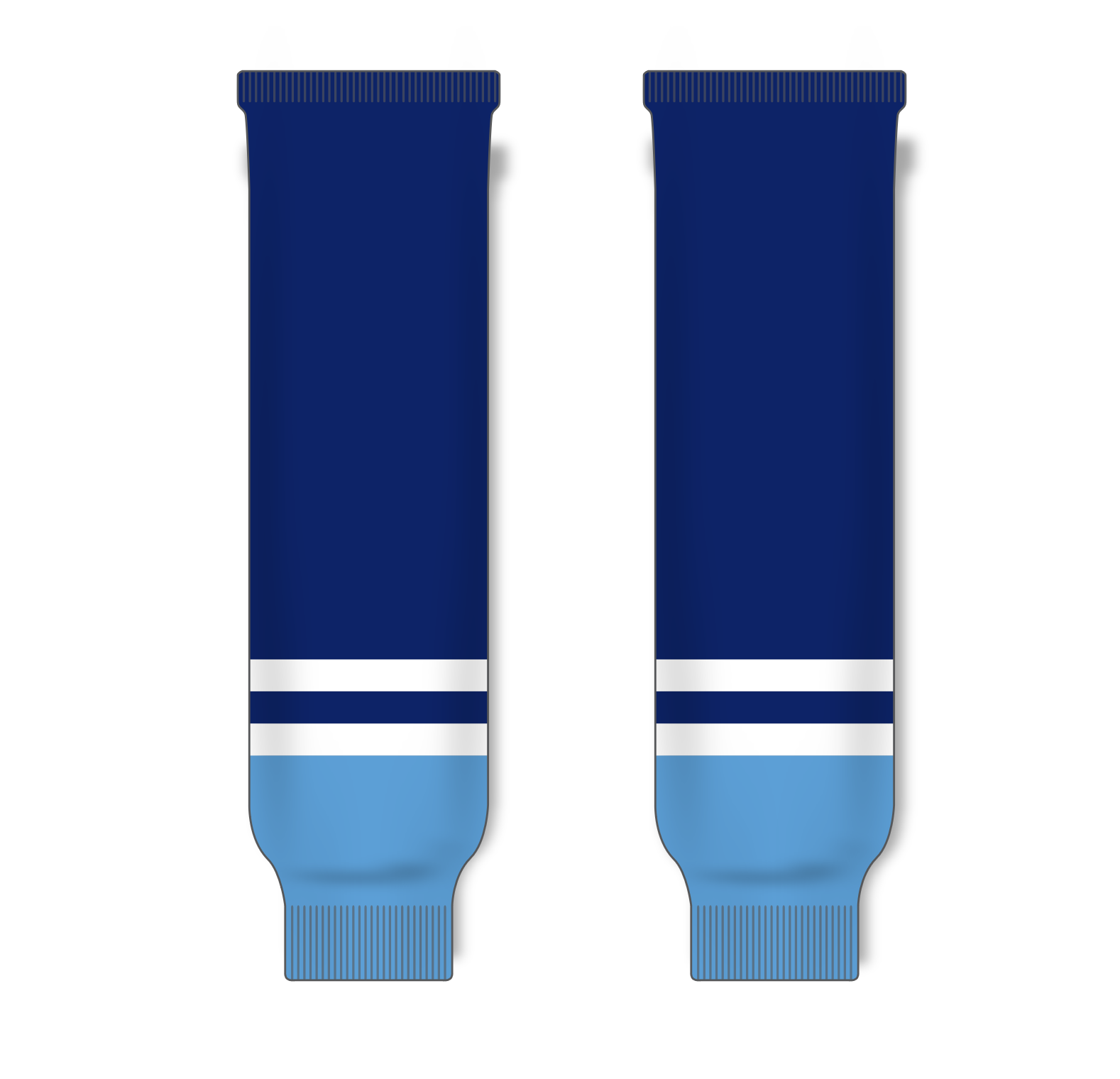 Athletic Knit (AK) HS630 2010 Florida Panthers Third Navy Ice Hockey Socks - PSH Sports