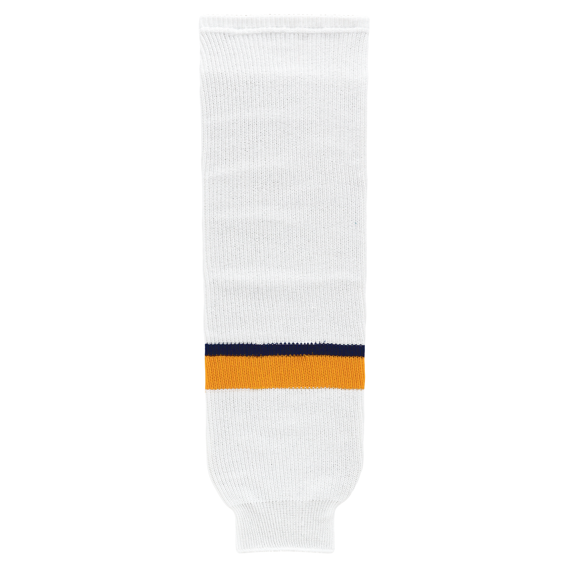Athletic Knit (AK) HS630-676 2017 Nashville Predators White Knit Ice Hockey Socks - PSH Sports