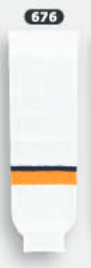 Athletic Knit (AK) HS630-676 2017 Nashville Predators White Knit Ice Hockey Socks - PSH Sports
