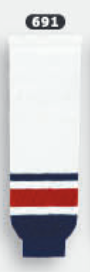 Athletic Knit (AK) HS630-691 Columbus Blue Jackets White Knit Ice Hockey Socks - PSH Sports