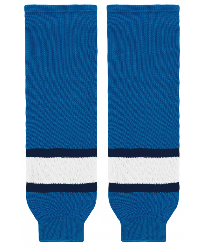 Athletic Knit (AK) HS630-776 Winnipeg Jets Cobalt Blue Knit Ice Hockey Socks - PSH Sports