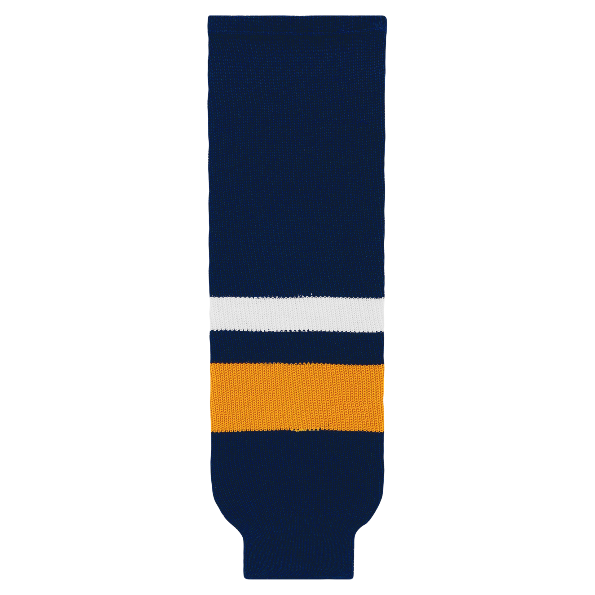 Athletic Knit (AK) HS630-800 2008 Buffalo Sabres Navy Knit Ice Hockey Socks - PSH Sports