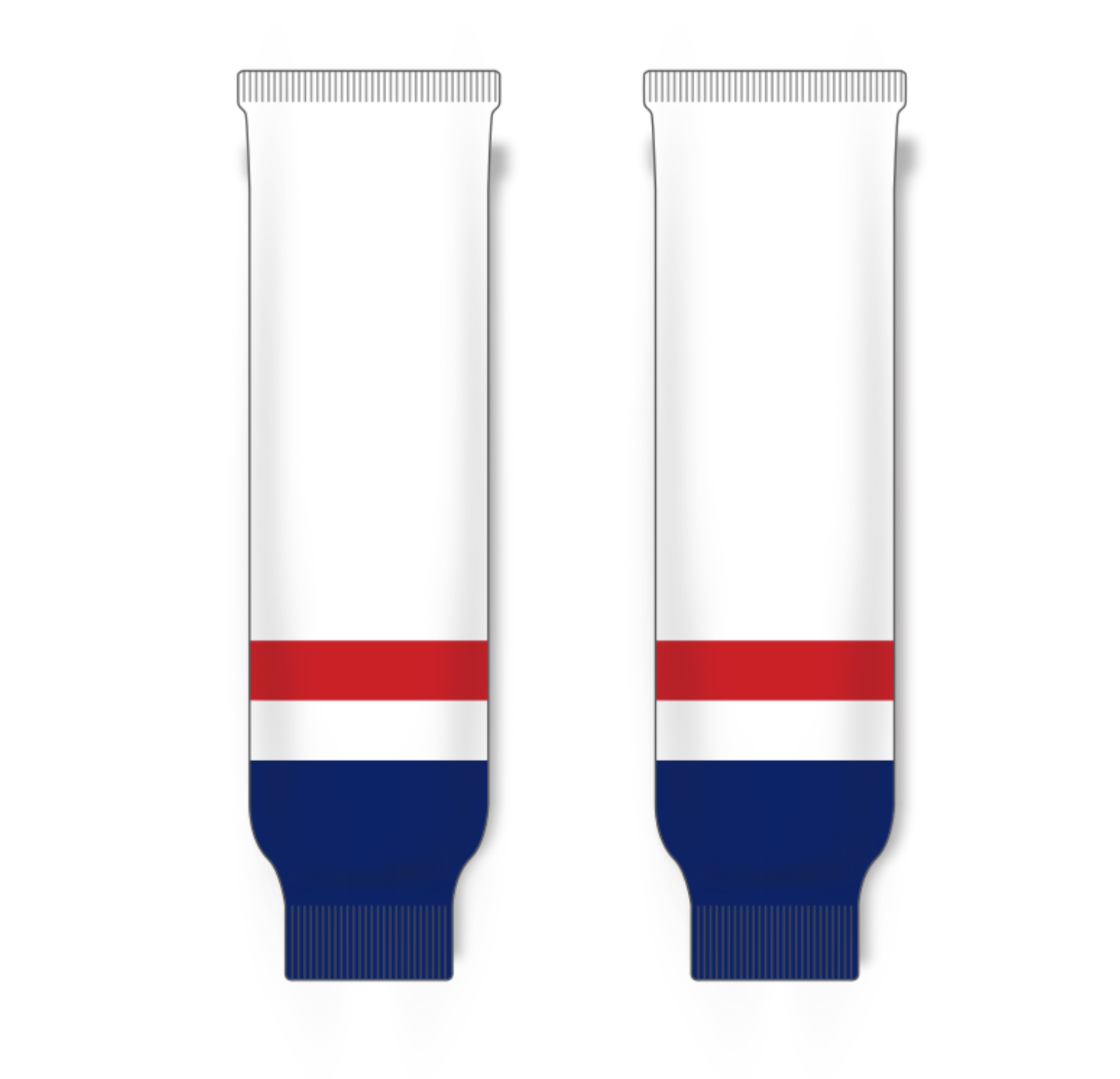 Athletic Knit (AK) HS630 2013 Washington Capitals White Ice Hockey Socks - PSH Sports