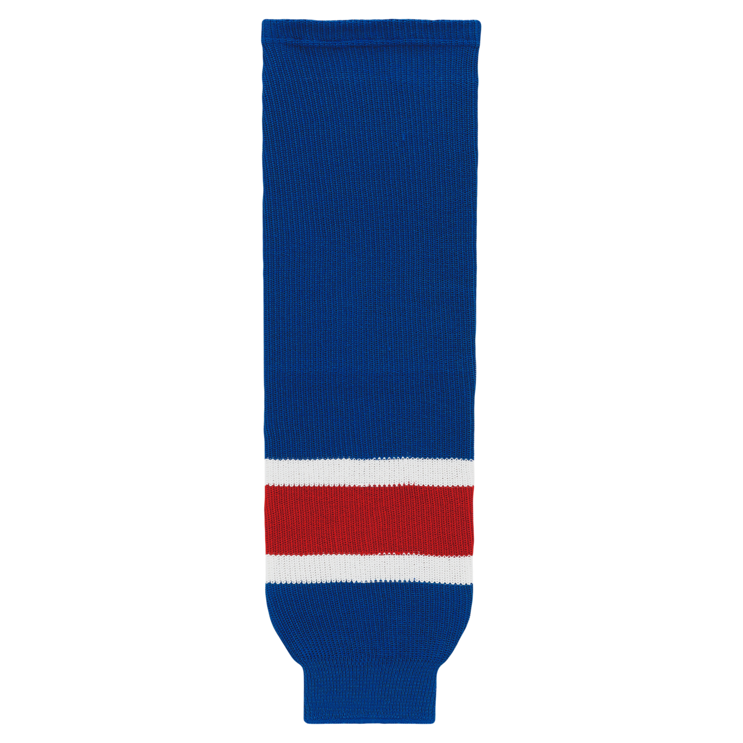 Athletic Knit (AK) HS630-812 New York Rangers Royal Blue Knit Ice Hockey Socks - PSH Sports