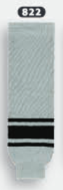 Athletic Knit (AK) HS630-822 Grey/Black Knit Ice Hockey Socks - PSH Sports