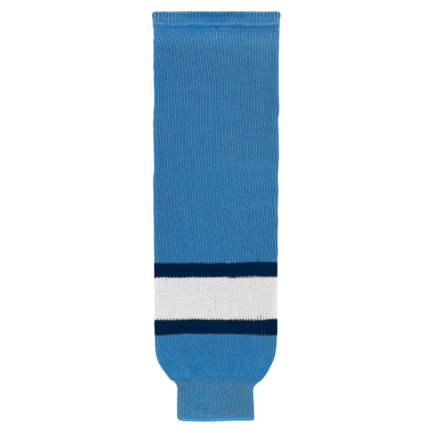 Athletic Knit (AK) HS630-828 2008 Pittsburgh Penguins Third Sky Blue Knit Ice Hockey Socks - PSH Sports