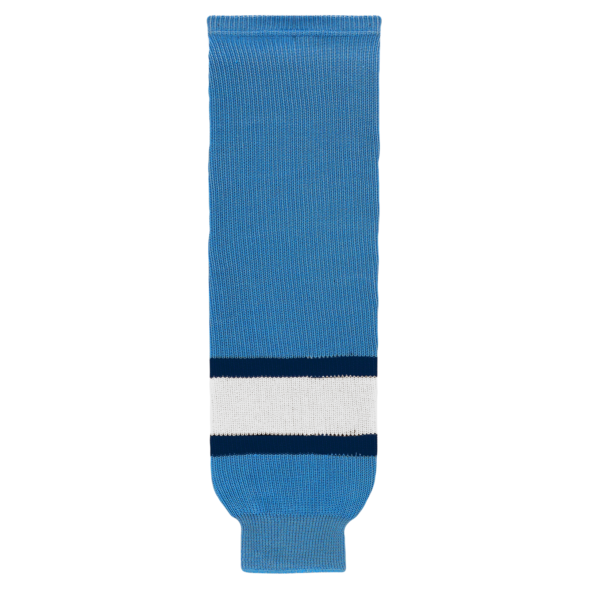 Athletic Knit (AK) HS630-828 2008 Pittsburgh Penguins Third Sky Blue Knit Ice Hockey Socks - PSH Sports