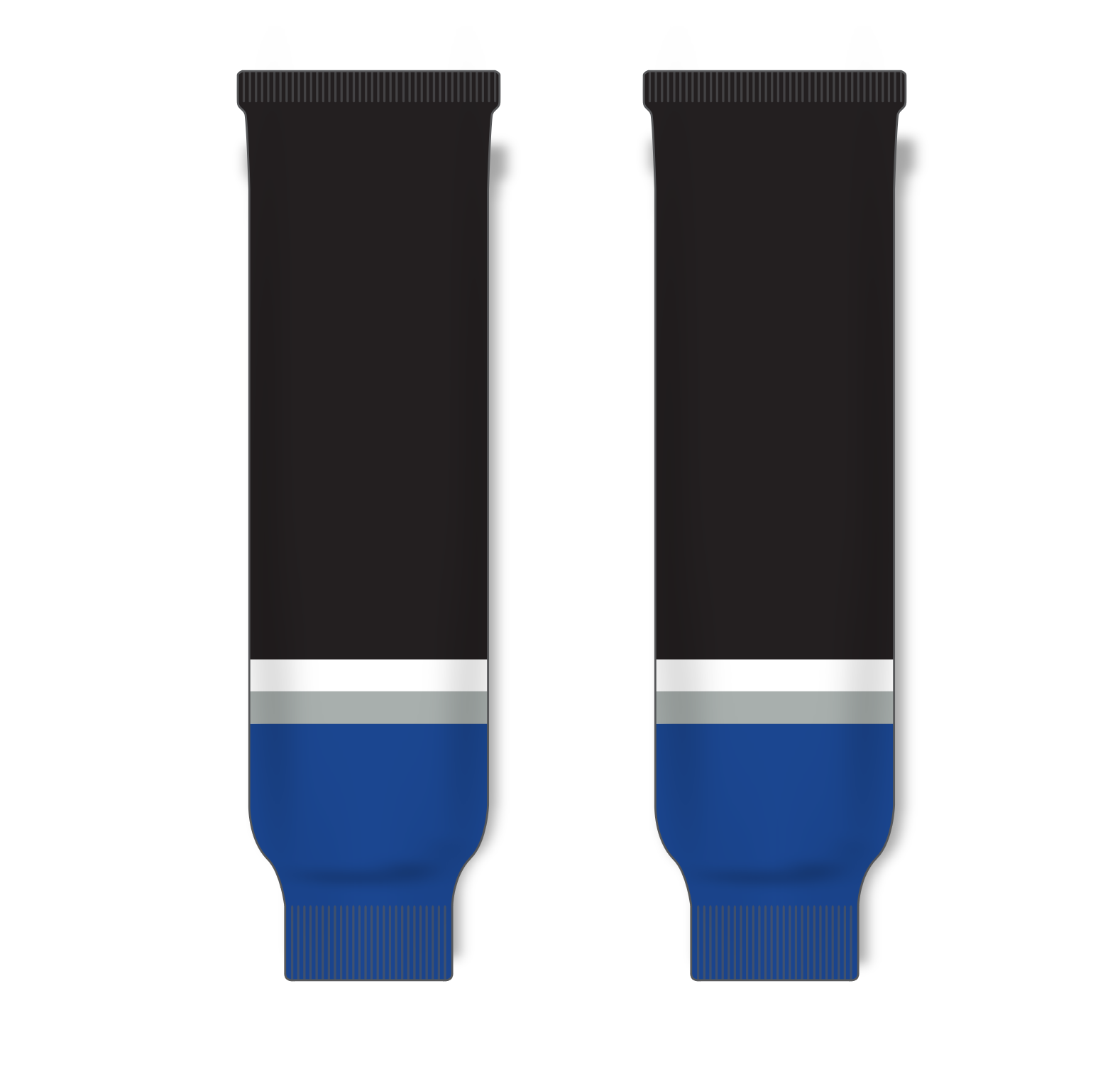 Athletic Knit (AK) HS630 2009 Tampa Bay Lightning Third Royal Blue Ice Hockey Socks - PSH Sports