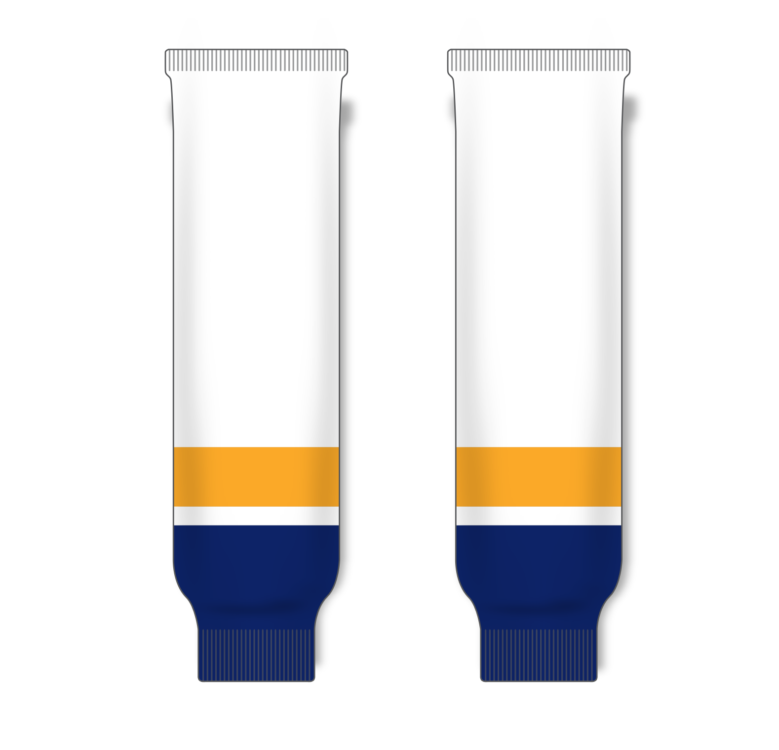 Athletic Knit (AK) HS630 2013 Nashville Predators White Ice Hockey Socks - PSH Sports