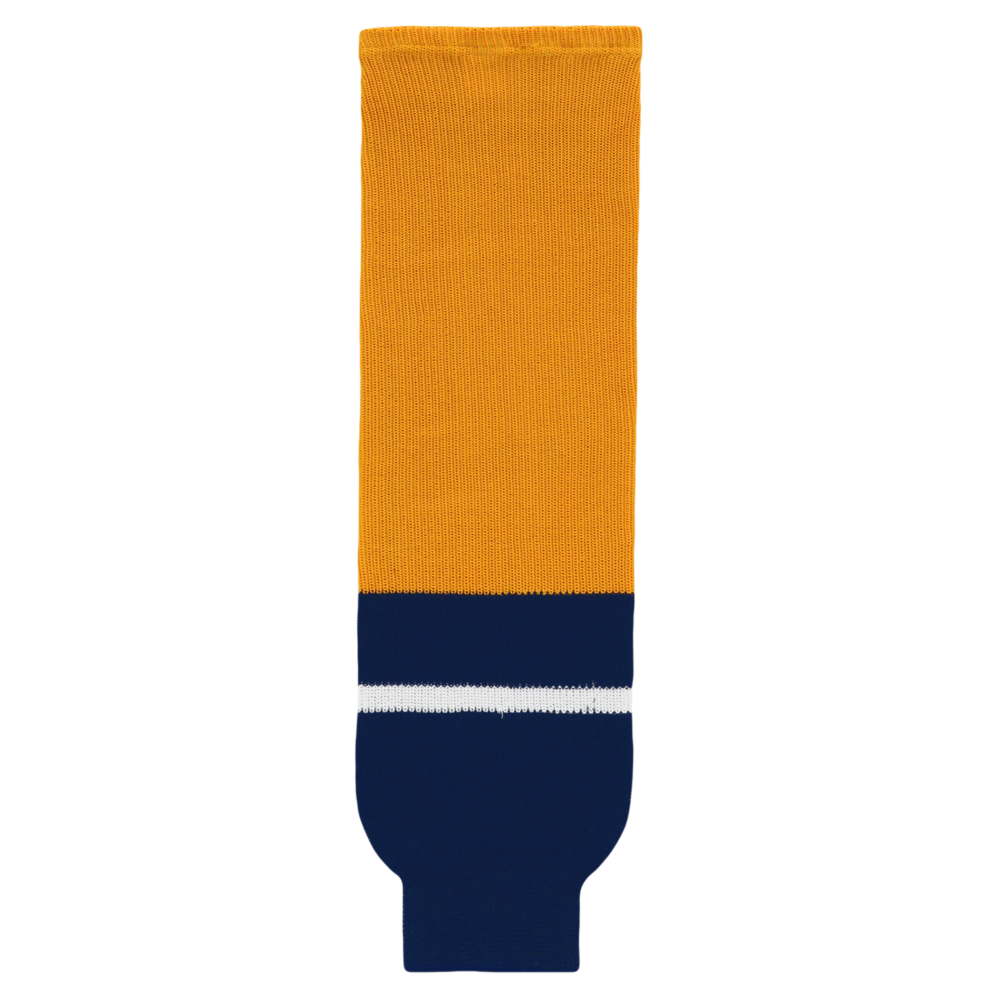 Athletic Knit (AK) HS630-873 2013 Nashville Predators Gold Knit Ice Hockey Socks - PSH Sports