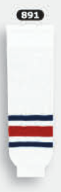 Athletic Knit (AK) HS630-891 2010 Columbus Blue Jackets White Knit Ice Hockey Socks - PSH Sports
