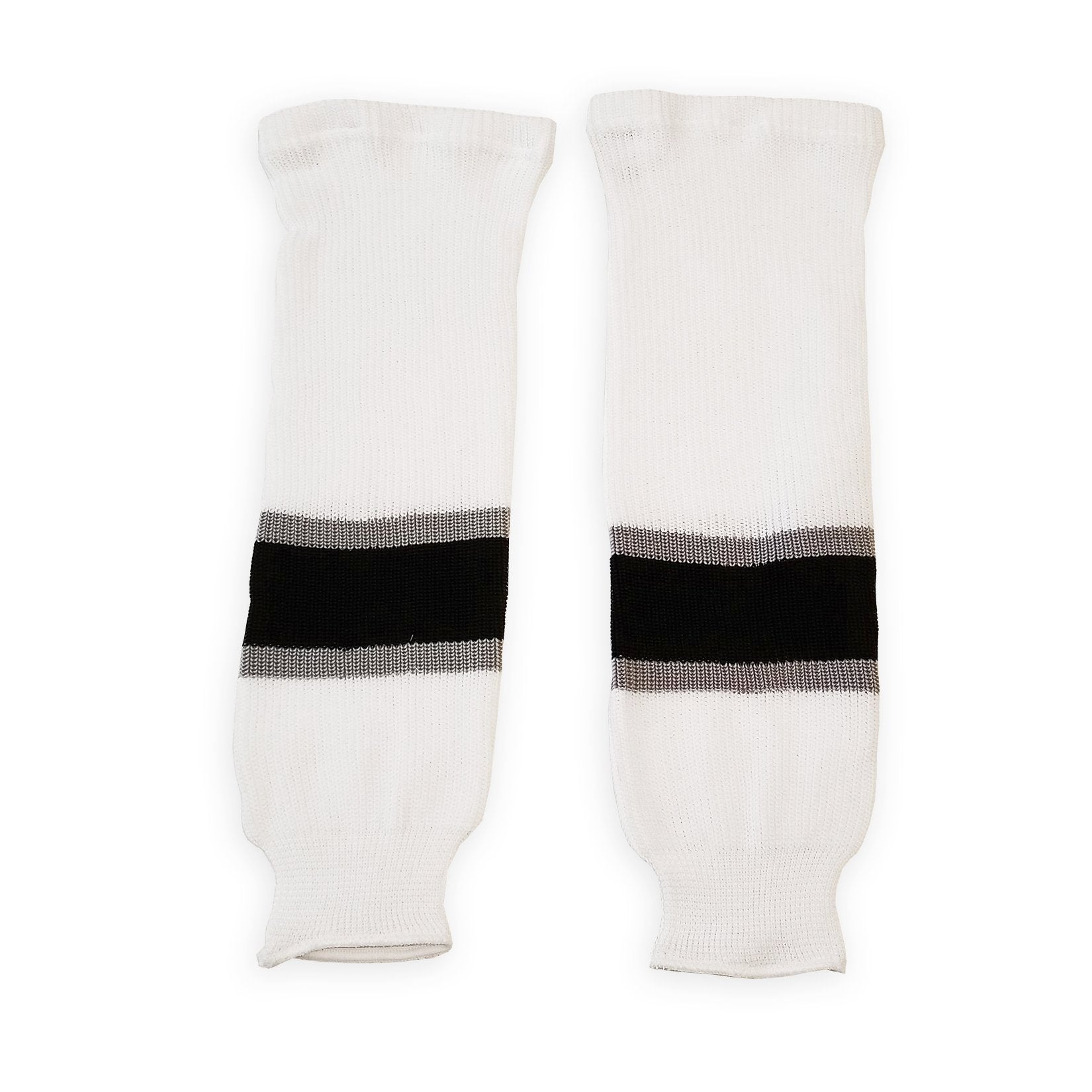 Athletic Knit (AK) HS630-942 Classic Los Angeles Kings White Knit Ice Hockey Socks - PSH Sports