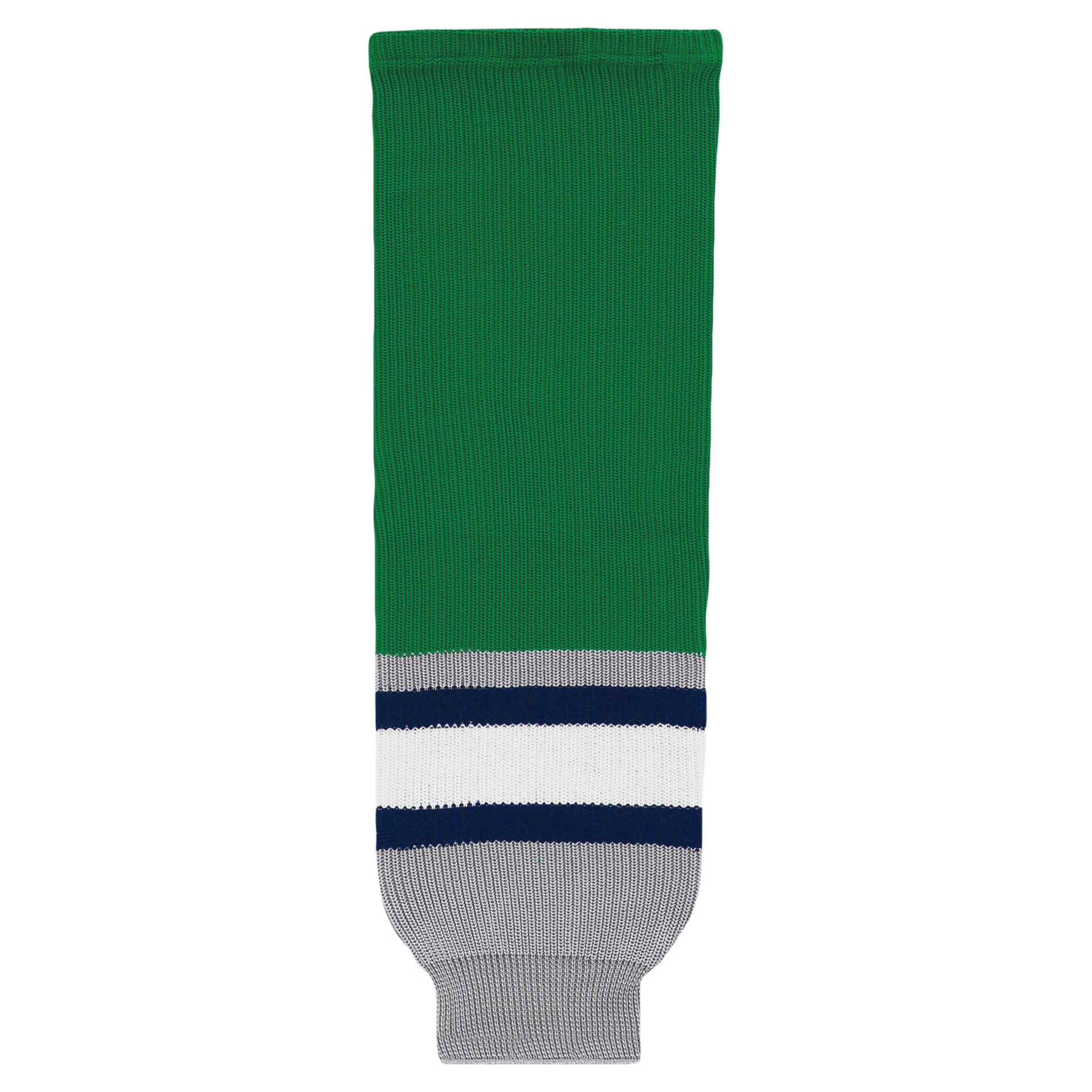 Athletic Knit (AK) HS630-945 Plymouth Whalers Kelly Green Knit Ice Hockey Socks - PSH Sports