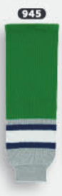 Athletic Knit (AK) HS630-945 Plymouth Whalers Kelly Green Knit Ice Hockey Socks - PSH Sports