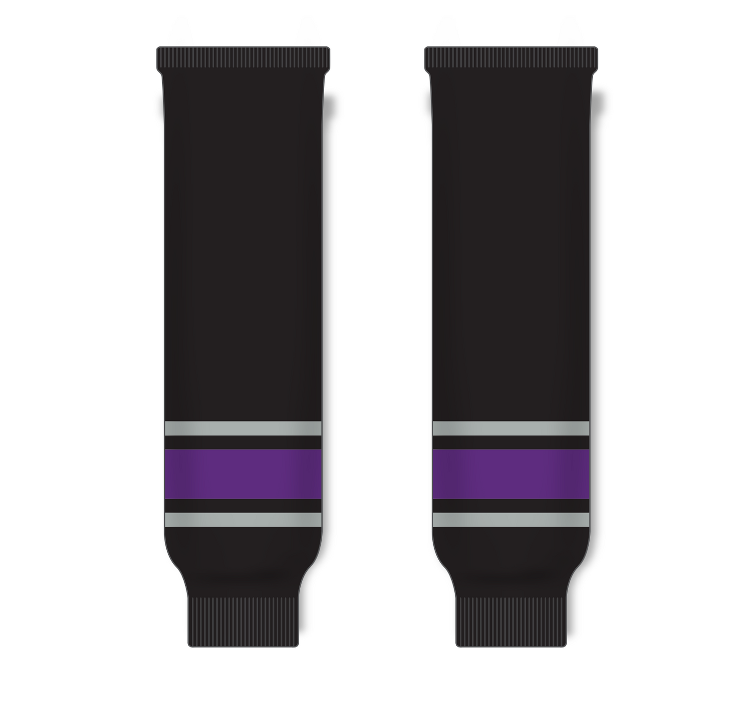 Athletic Knit (AK) HS630 1998 Los Angeles Kings Black Ice Hockey Socks - PSH Sports